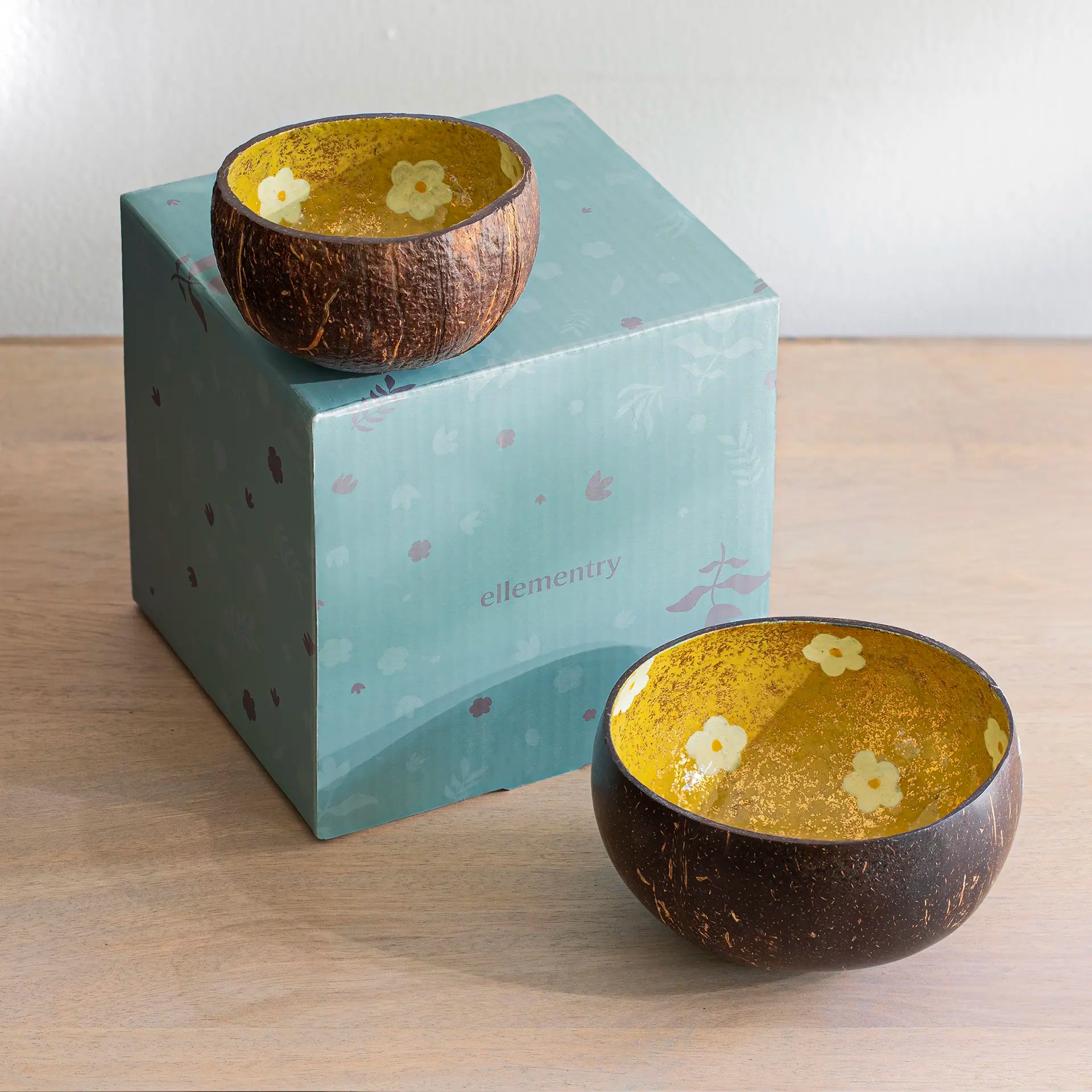 Sunshine Bloom Coconut Bowl Gift Set