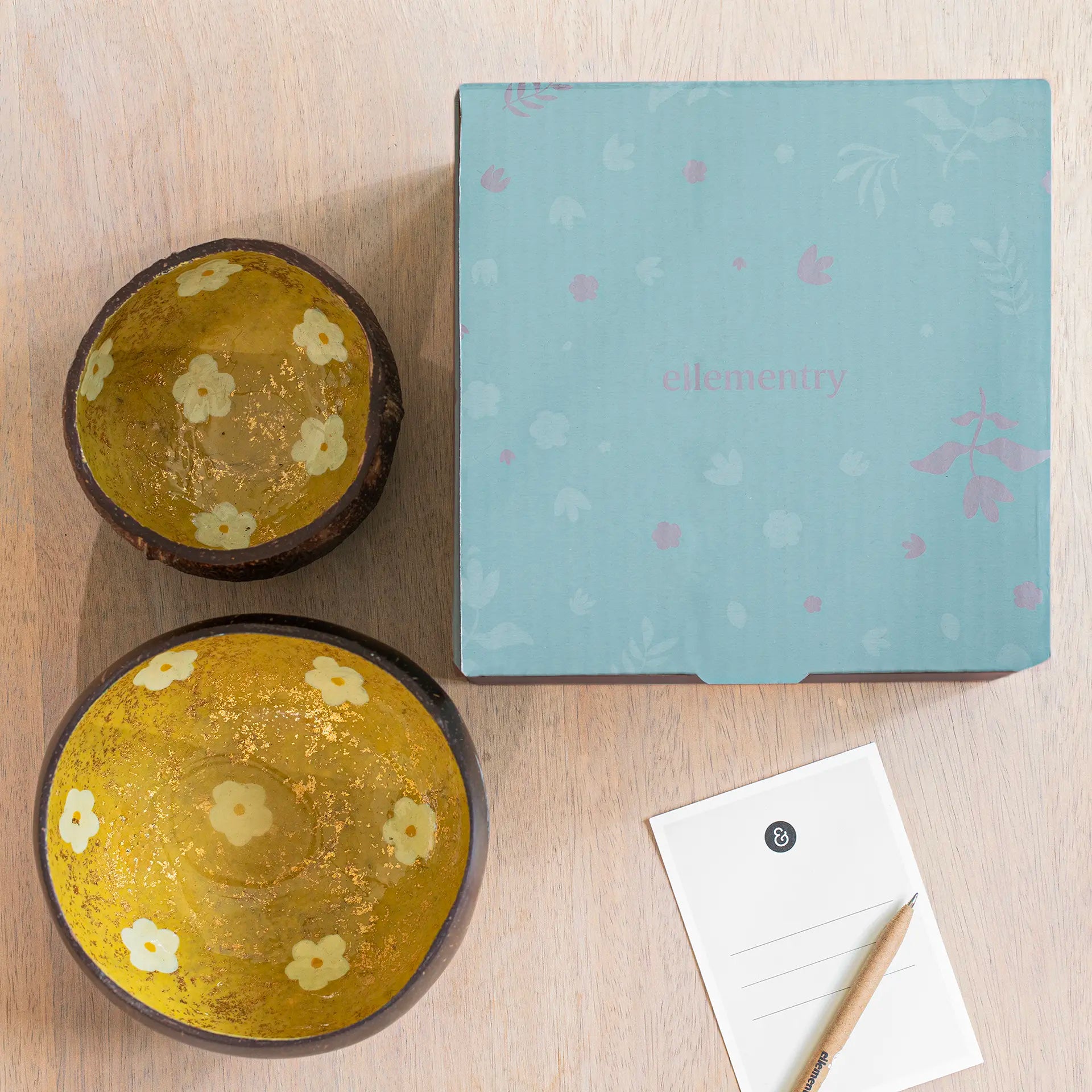 Sunshine Bloom Coconut Bowl Gift Set