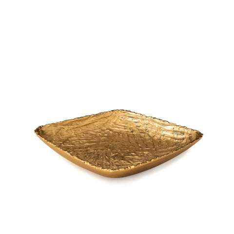 Metal Platter Sml Gold