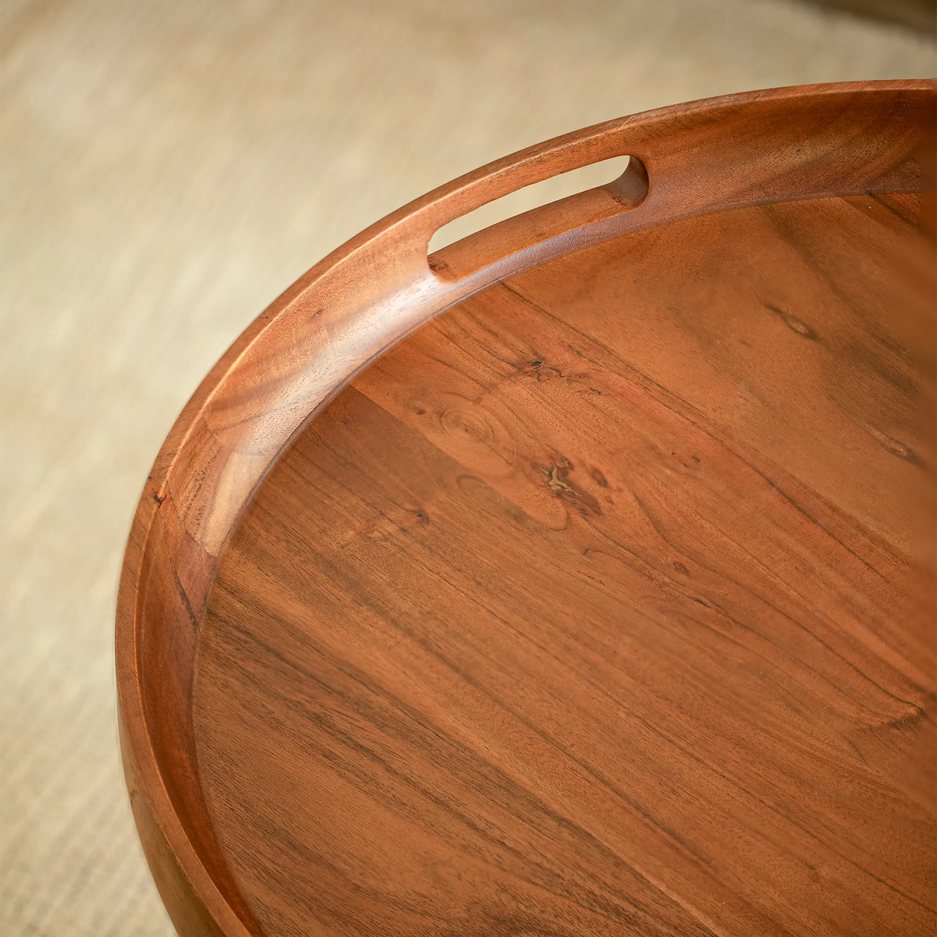 Ready-To-Assemble Wooden Coffee Table with Metal Stand