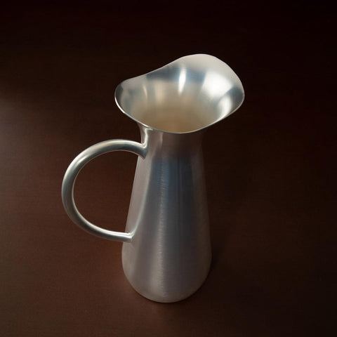 matt silver water jug - ellementry